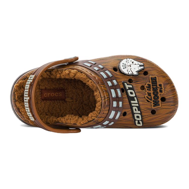 Crocs Star Wars x Classic Lined Clog Kids Chewbacca Kids Sneakers Brown Espresso 208814-206