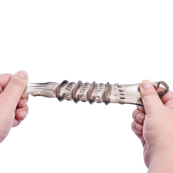 Flexibler Faden Penis Sleeve Extension Hodensack Ring Verzögerung Ejakulation Sexspielzeug