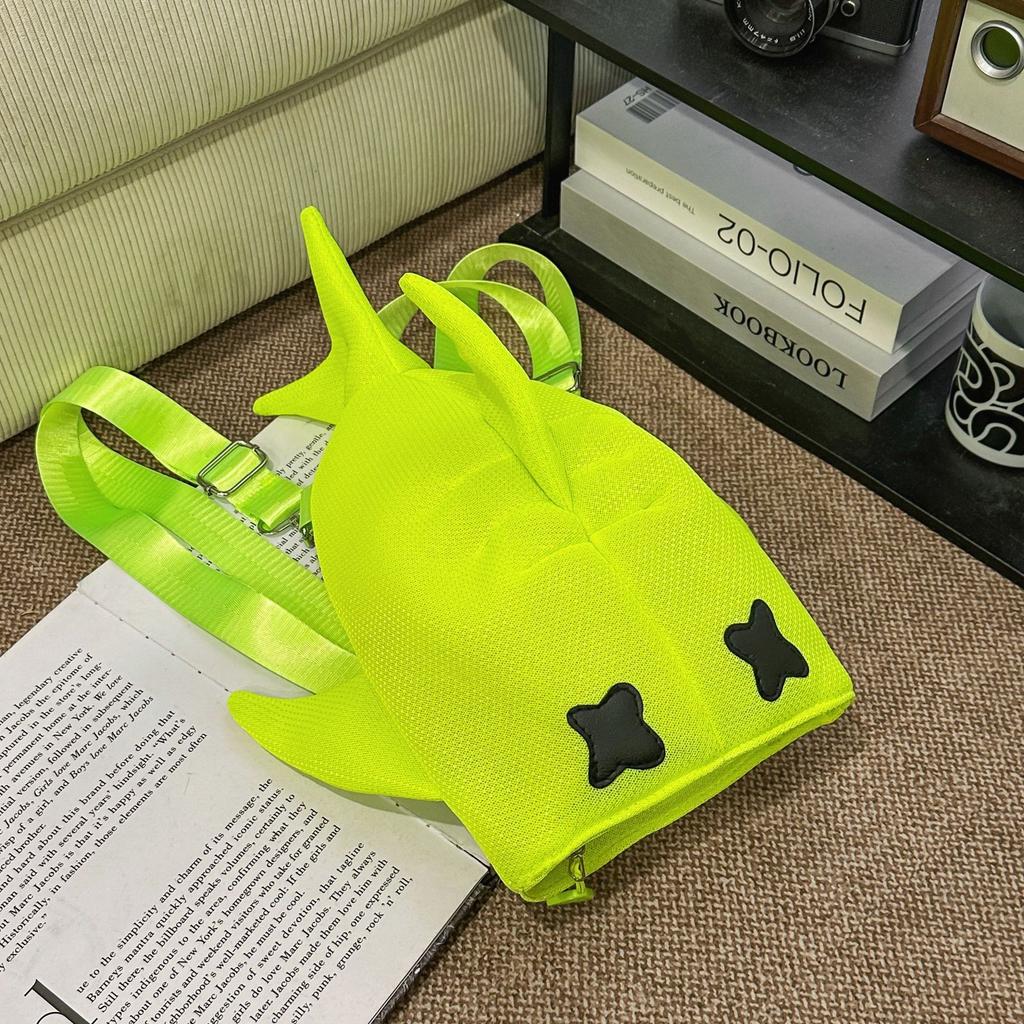 Schoolbag creative cartoon small backpack Korean version tide ins shark backpack boys and girls personality student schoolbag funny bag