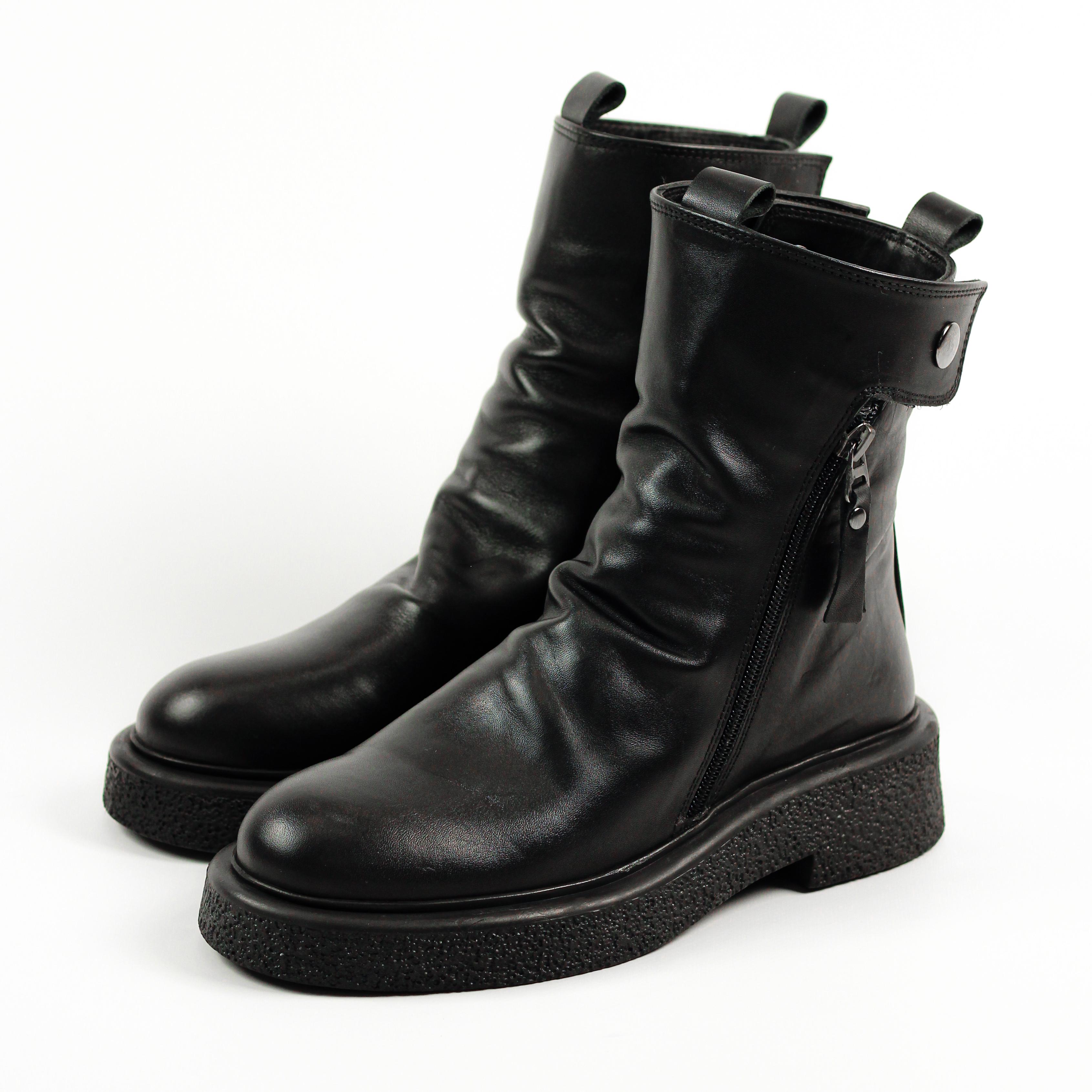 

Черевики зимові Evromoda 907242 36 Чорна шкіра 39 чорний