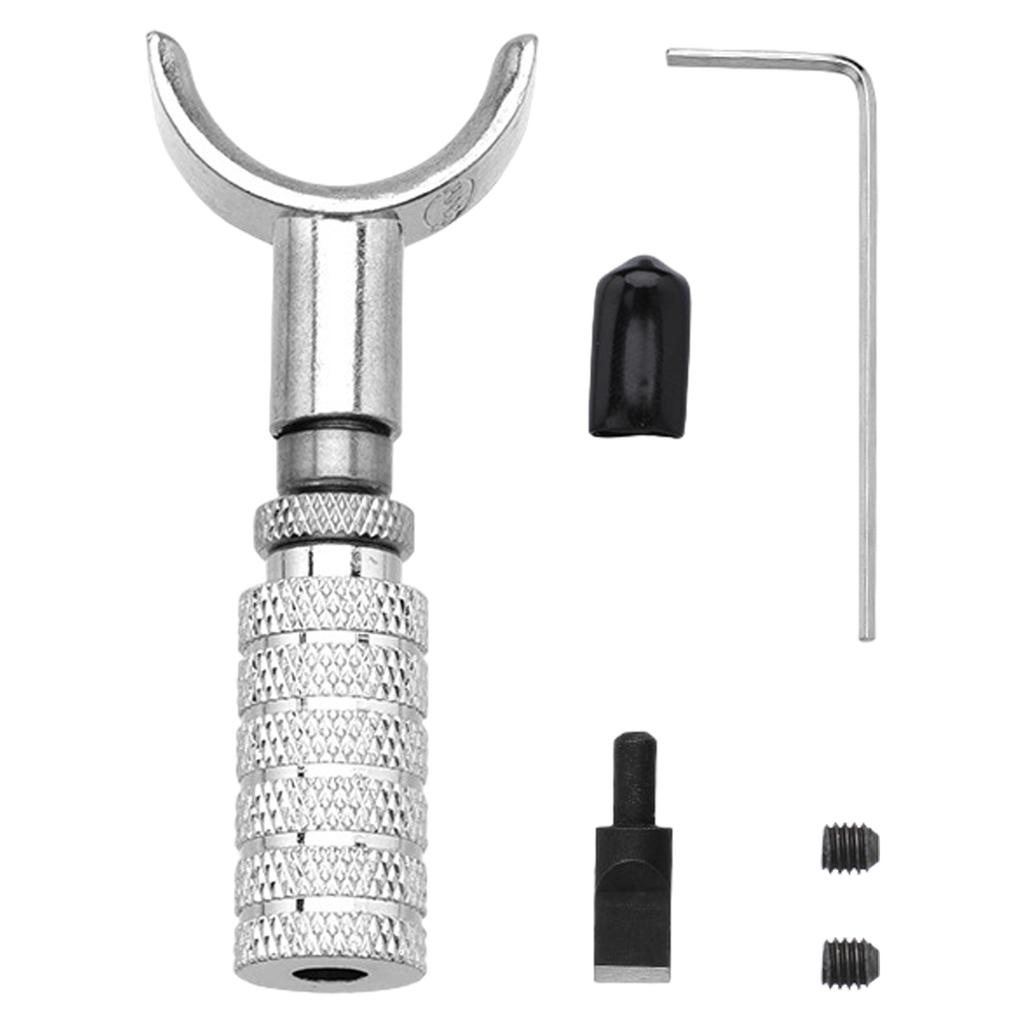 Lederpunziermesser Drehmesser Rotierendes Punziermesser Schneidklinge Gürtel Geldbörse Leder Schneidwerkzeug mit ergonomischem Griff