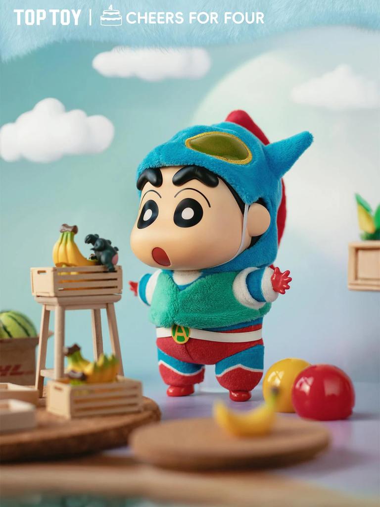 Original Crayon Shin-Chan Blind Box Costume Party Series Vinyl Doll Anime Action Figure Mystery Box Collection Model Toy Gift
