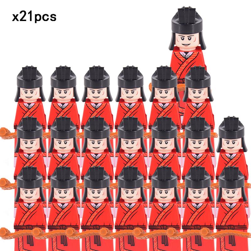Ming Dynasty Soldiers Weapons Action Figure Accessories Helmet Armor Medieval Building Blocks Bricks Toys For Children Gifts