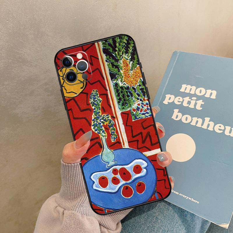 Henri Matisse Art Painting Case For iPhone 17 Air 16 15 14 13 11 12 Pro Max 13 mini XR 15 16 Plus 16e Back Cover Shell