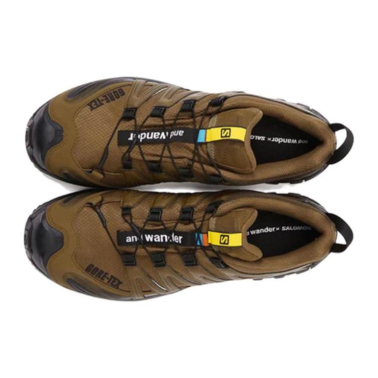 And Wander x SALOMON XA PRO 3D Rutschfeste Niedrige Outdoor-Schuhe Herren Braun 474121