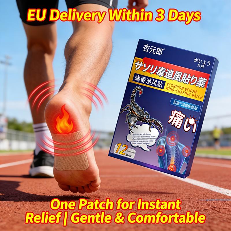 Foot Comfort Patch Scorpion Venom | 12pcs | Xingyuanlang Daily Foot Ease