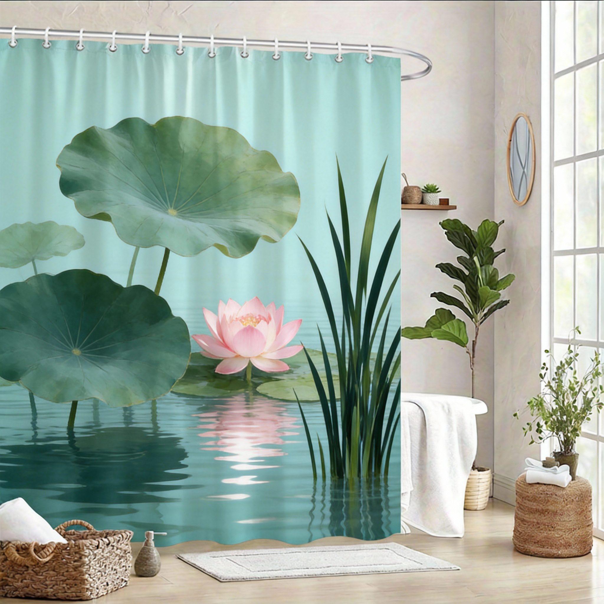 

Шторка для душа «Тропические джунгли» 180x180 см – Монстера и папоротники на бежевом фоне, Декор для ванной в пышных тропических лесах, 12 крючков 90X180cm(35x70in)