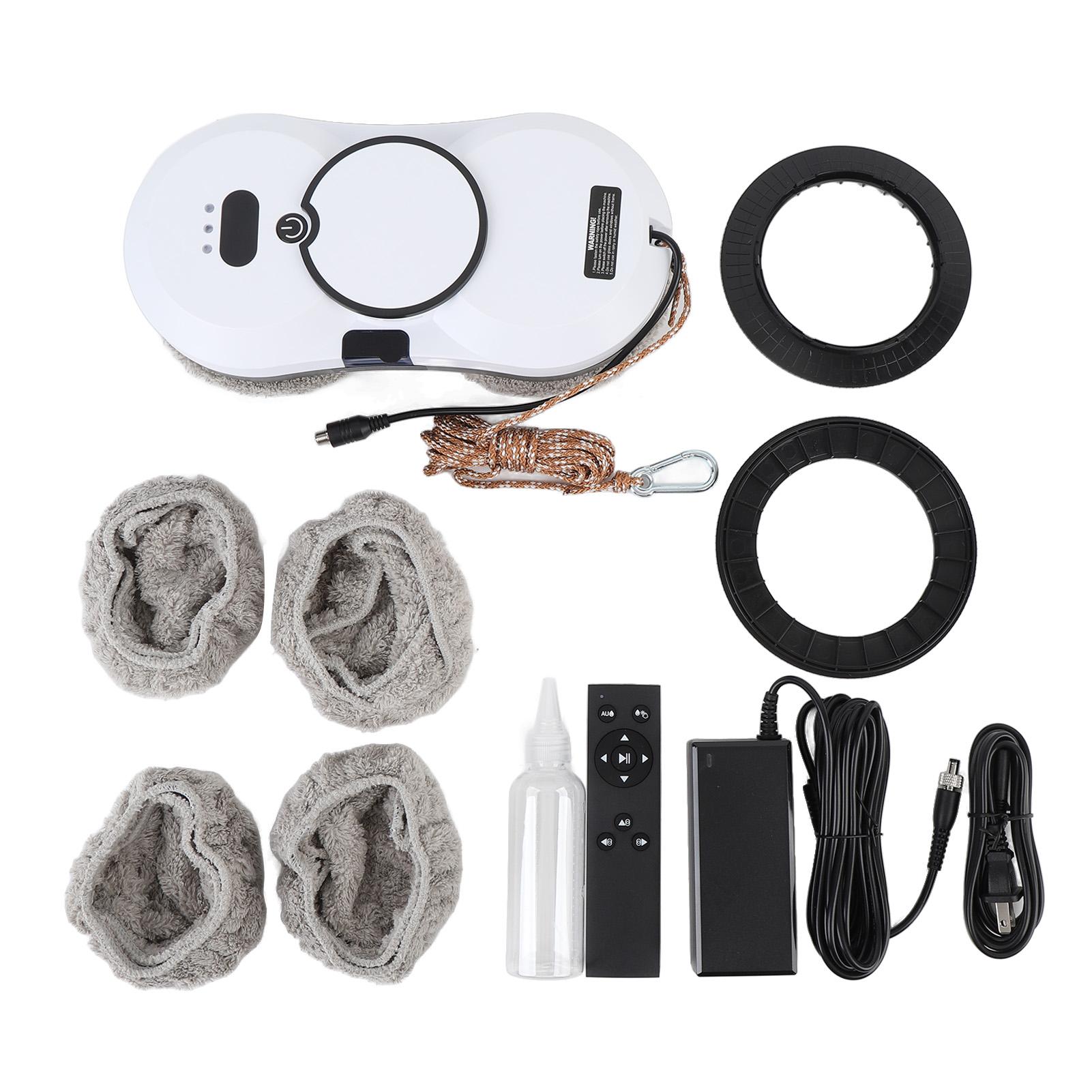 

Window Cleaning Robot 2800PA Suction Intelligent Edge Detection Path Planning Automatic Window Cleaner with Remote Control for Home