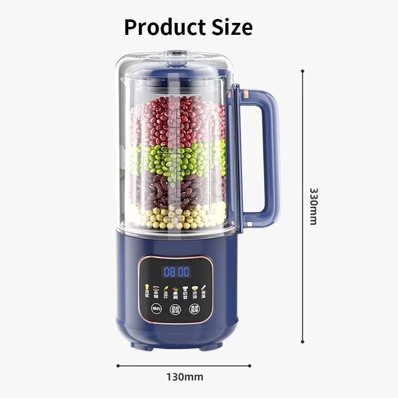 1.5L Large Capacity Cooking Blender 600W Silent Electric Fruit Juicer Kitchen Multifunctional Soybean Milk Machine