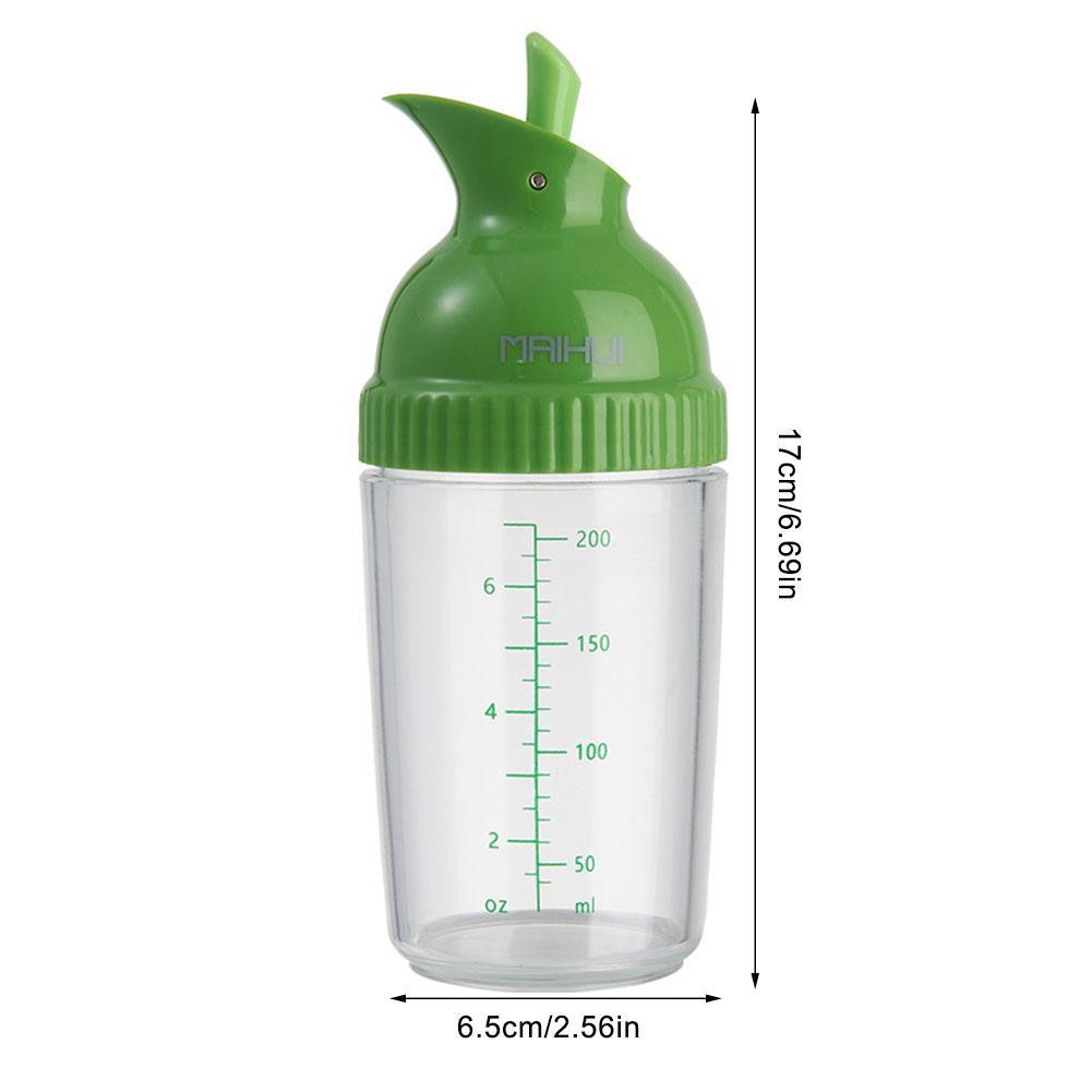 Salad Squeeze Sauce Bottle Leak Proof Refillable Condiment Container For Salad Ketchup Honey Jam Squeeze Sauce Bottle 200ml