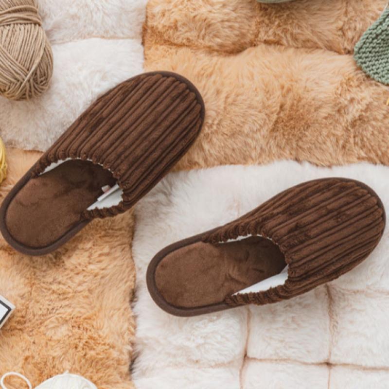 Daiso Stripe Blockage Living Room Shoes 220 240 Mm Brown