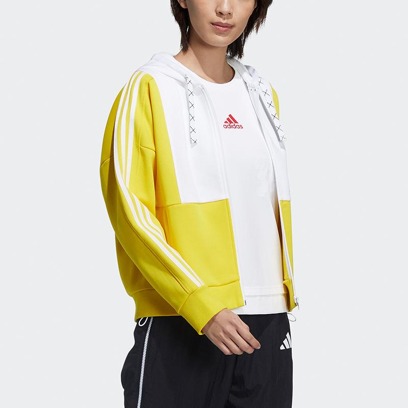 adidas Str Chaqueta Punto Deportiva Bloque de Color Chaqueta Mujer Chaquetas Amarillo GP0690