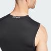 Adidas Techfit Compression Training Sleeveless Tee Black Men Streetwear JE6694