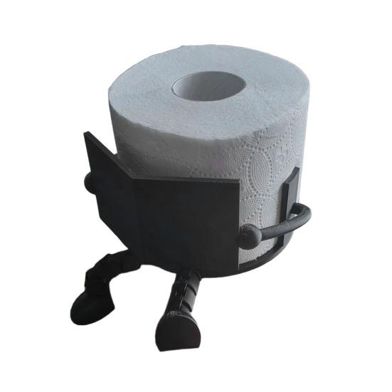 Yousheng Reading Toilet Paper Holder Creative Shape Easy Installation 3D Printed Toilet Paper Stand Roll Paper Stand Bathroom Decor