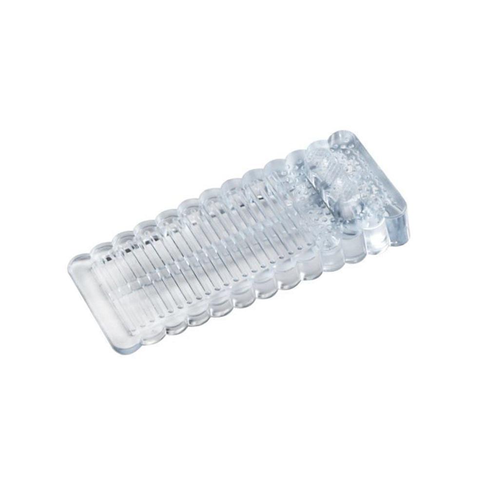 

Безопасный силиконовый дверной стопор-клин, противоударный держатель для раздвижных распашных дверей и ветрозащитная фурнитура для дома Small прозрачный