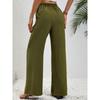 Spring Summer Women's Pants Solid Colour Trailing Wide Leg Pants Casual Pants