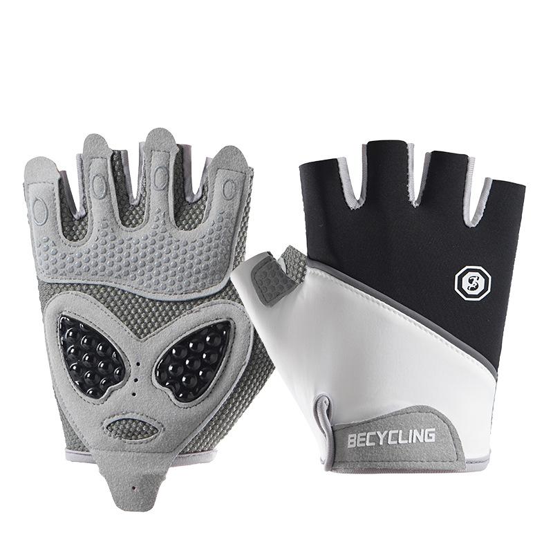 Outdoor Sports Cycling Anti Slip Breathable and Shock Absorbing Half Finger Women's Equipment Training Anti Callus Gloves