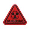 Reflective Bumper Decal Fluorescent Red Triangle Dangerous Fan
