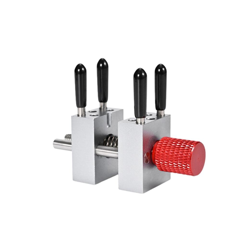 Mini Tabletop Plastic Model Small Model Mini Metal Plastic Model Vise, Tool, Clamp, Workbench, (Red)