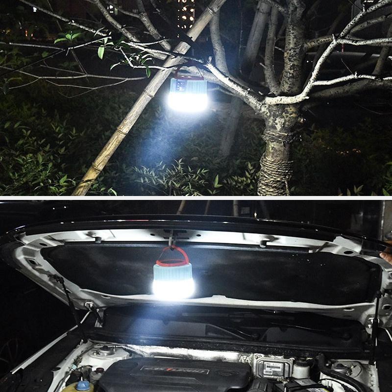 450Watts Solar LED Camping Light Portable USB Night Light Rechargeable Bulb For BBQ Hiking Emergency Lights Outdoor Tent Lamp