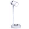 Lampă LED 3-în-1 Grundig - Tehnologie Qi - Încărcător de telefon wireless - Difuzor Bluetooth - 4 suporturi - Alb