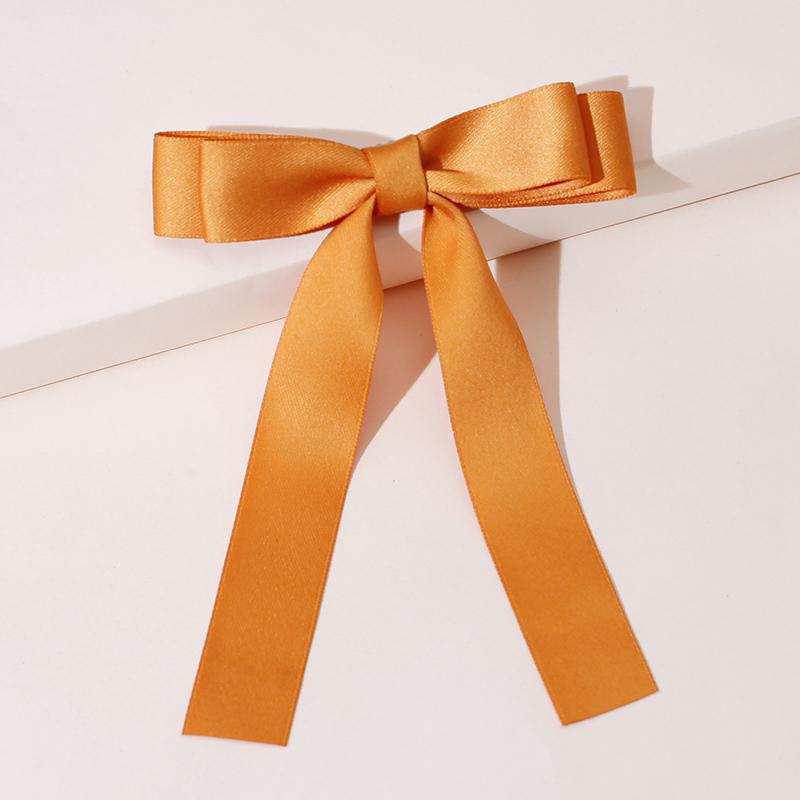 Lystrfac Vintage Schwarzes Samt Schleife Haarspangen für Frauen Langes Band Haarnadel Einfache Top-Klammer Damen Haarklammern Haaraccessoires