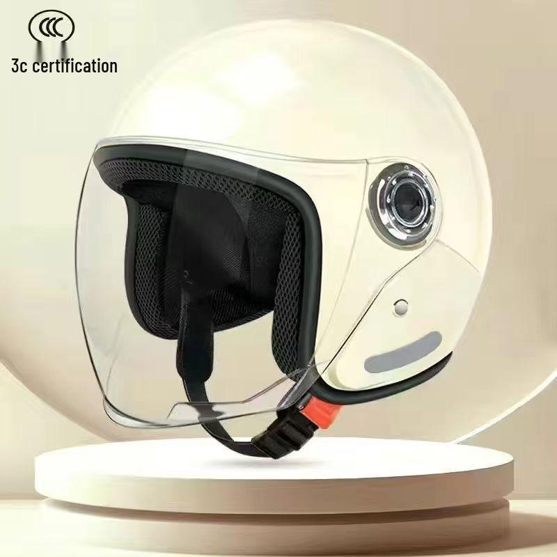 3C Certified Unisex Electric Vehicle Helmet for Autumn/Winter Warmth and Protection