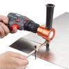 Nibble Metal Cutting Double Head Sheet Metal Nibbler Sheet Nibbler Saw Cutter Tool Drill Attachment Free Cutting Tool Metal Cut