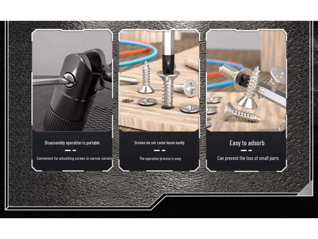 High-Hardness Chrome Vanadium Steel Through-Tang Slotted & Phillips Screwdriver - Hammer-Friendly Hand Tool.