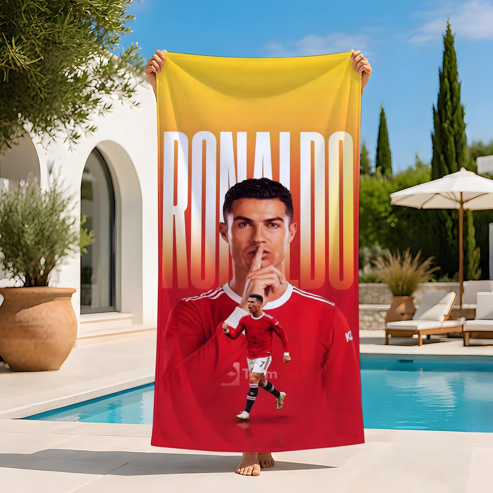 SportStar C-Cristiano R-Ronaldo Asciugamano Extra Large Asciugamano da Spiaggia Asciugatura Rapida Senza Sabbia Super Assorbente Leggero