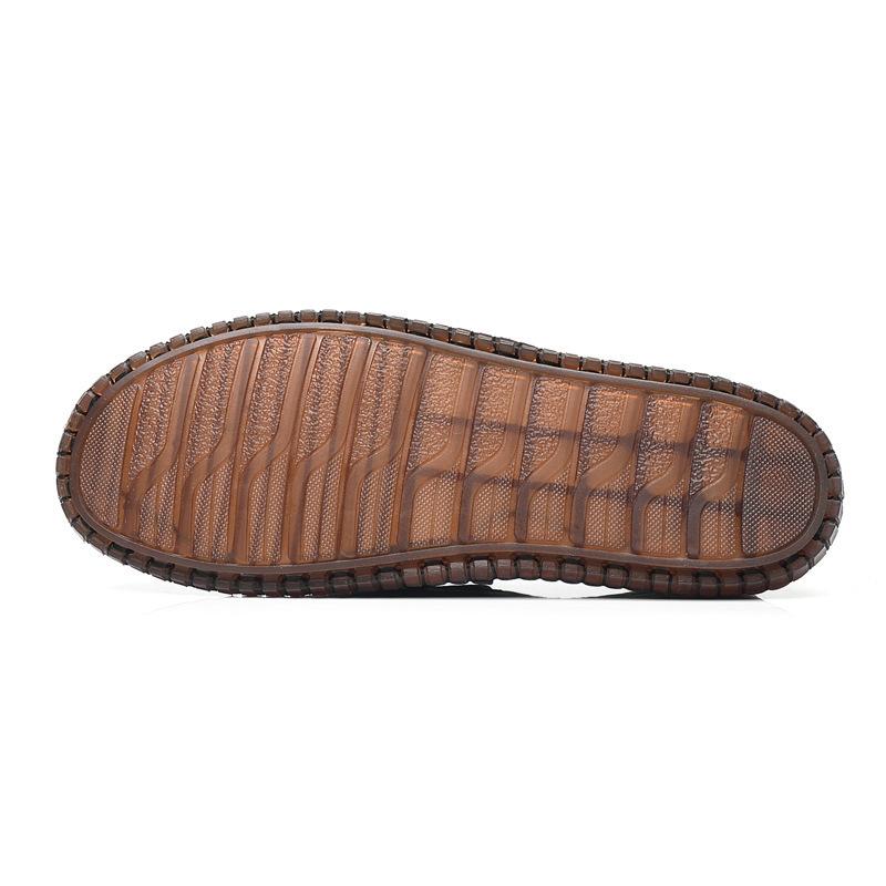 Модная мужская повседневная обувь Модная мужская обувь Мужские лоферы из натуральной кожи — фото 6