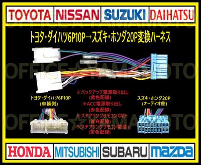 Installing 20P Navigation/audio from Suzuki, Honda, Etc. On Toyota/Daihatsu 6P/10P