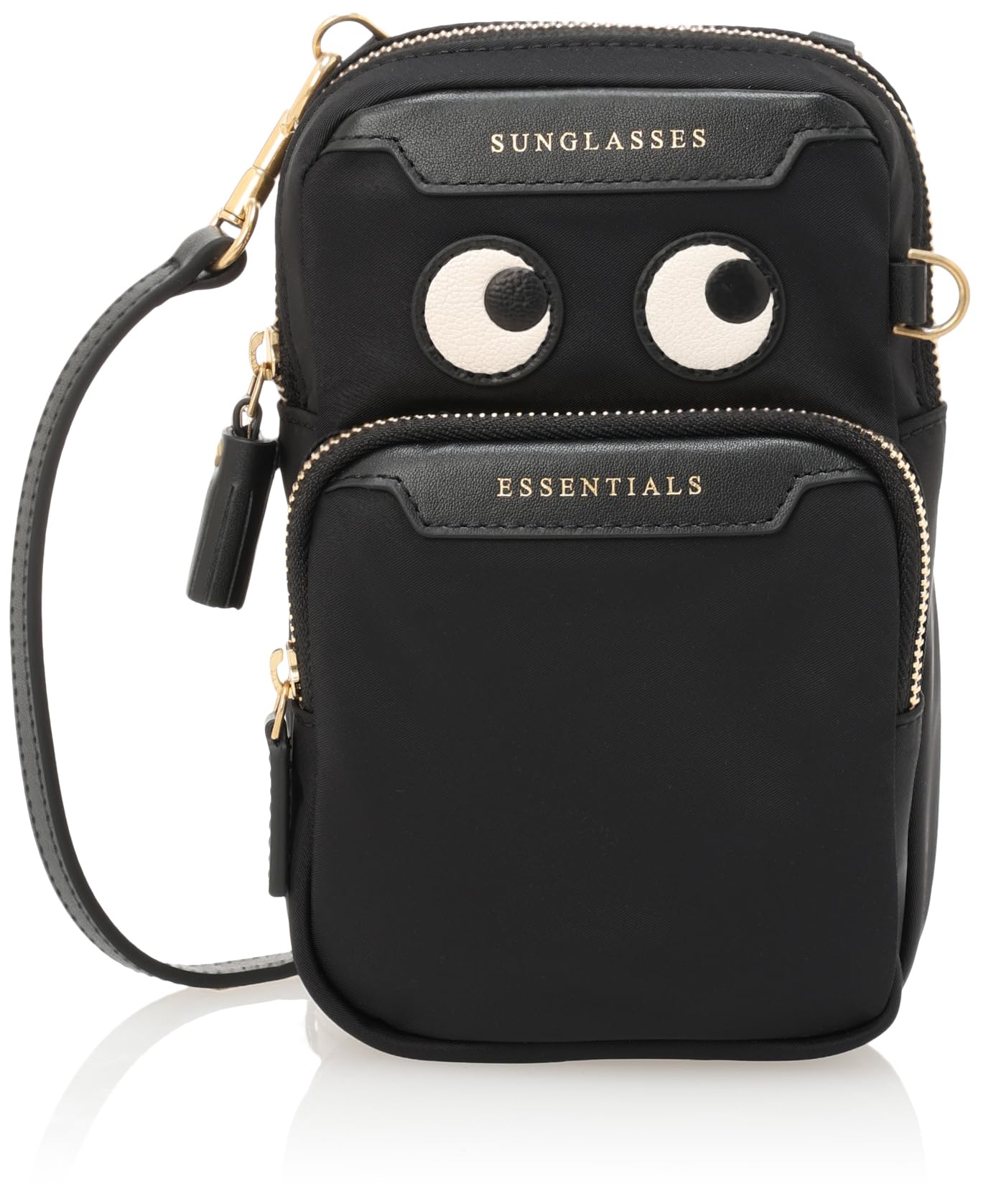 

Shoulder bag Essentials Cross Body Eyes in ECONYL regenerated Nylon Black [Anya Hindmarch] Women s [Used] чорний