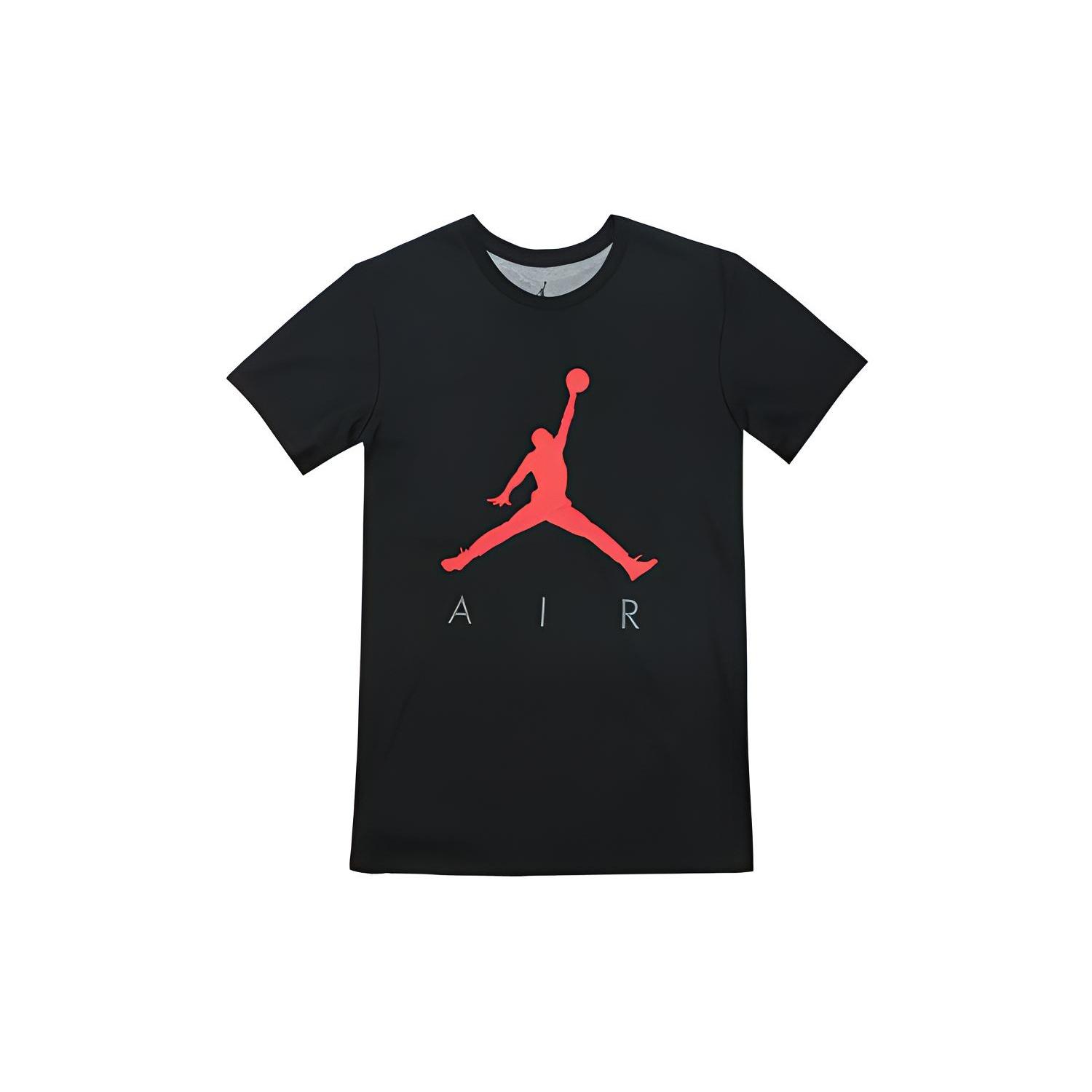 Air Jordan Jumpman LOGO Sports TEE Men Black/Red Men s AV8451-010 L