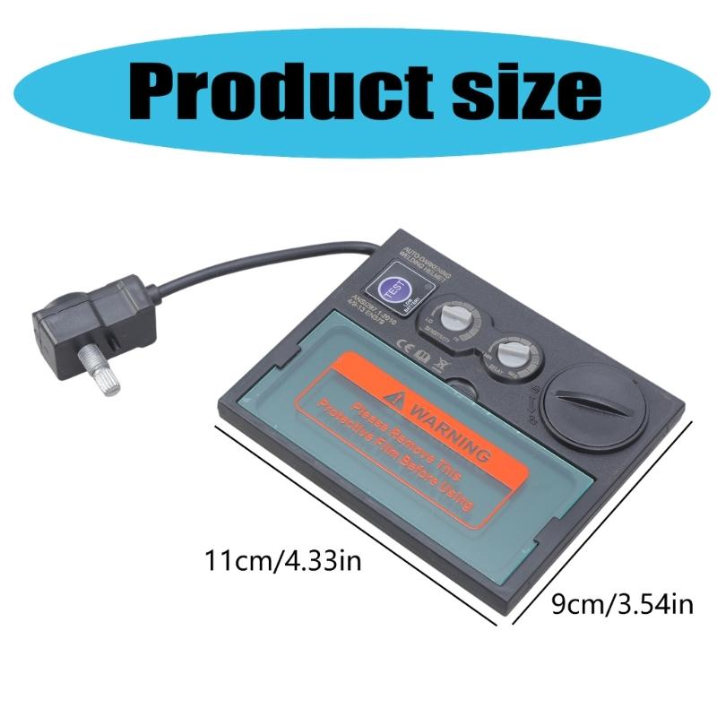 Solar Auto Darkening Welding Helmet Goggle Lens Welding Helmet Replacement Lens Welder Tool Kit Manual/Auto Control