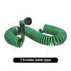 7 Patterns Adjustable Garden Watering Nozzle with Hose Connectors Multifunctional Spring Irrigation Sprayer for Garden Watering
