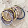 First Love Satin Pleated Headband & Sweet Purple Grape Hairpin Set