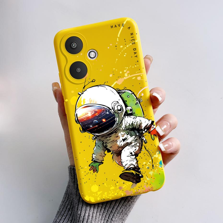 For Xiaomi Redmi 13C 4G 5G Phone Cases Back Cover Cute Rabbit Panda Soft Silicone Protective Matte Bumper For Redmi 13 C Fundas