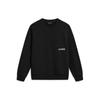 Li Ning Sports Lifestyle Series Letter Print Fleece Warm Reflective Pullover Crewneck Sweatshirt Unisex Sweatshirt Black AWDTB41-6