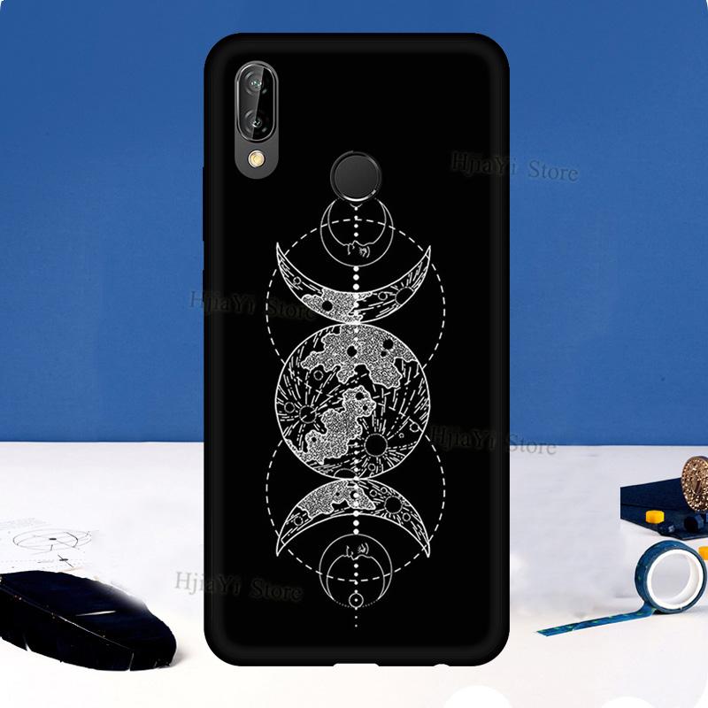 Occult Witchcraft Moon Gothic Witch For Huawei P20 P40 P30 Pro Mate 20 Lite Nova 5T P Smart 2019 2021 Case For Honor 50 9X 8X