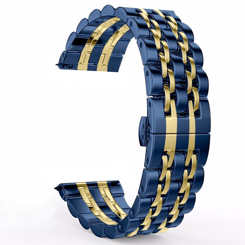 22mm 20mm Band for Samsung Galaxy Watch 3 41 45mm 46mm 42mm Gear S3 Steel Strap Active2 40 44mm Metal Loop for Amazfit BIP 2 GTR