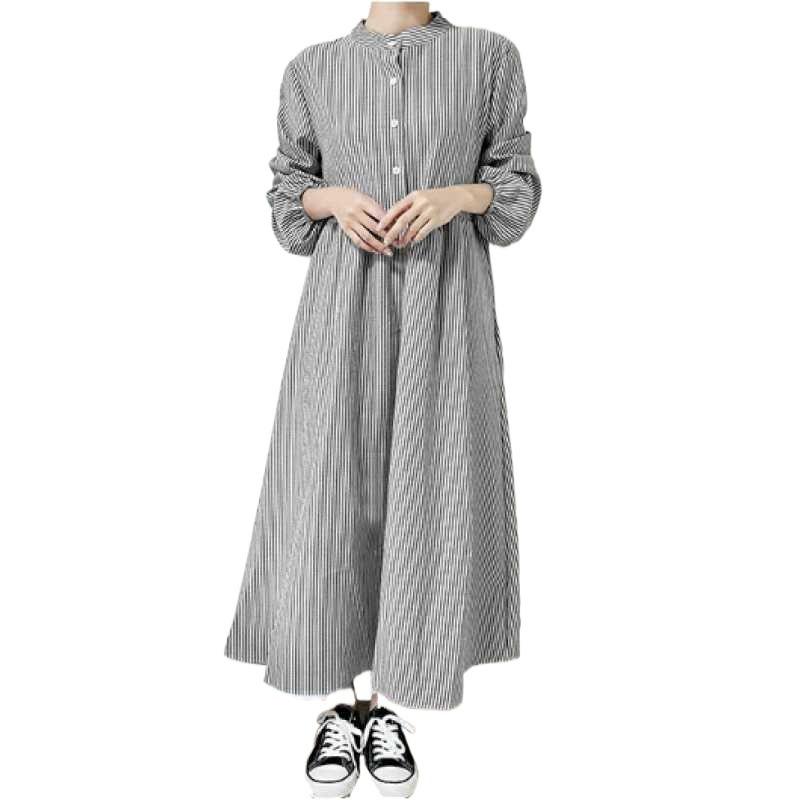 Women's Ruffled Hem Cotton Dress