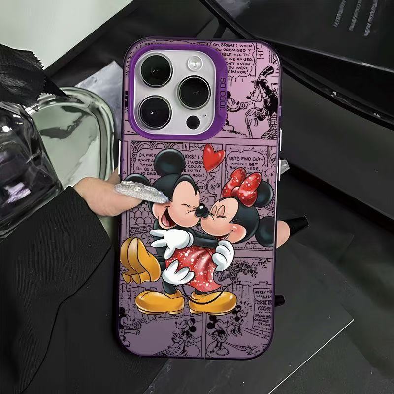 Couple Mickey Applicable Apple 16Promax Mobile Phone Case Personalized Vitality Case iPhone15/14/13 Europe and America 12