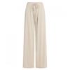 Shop   Women Ribbon Waistband Cooling Fabric Wide Pants Beige Pic Wpt 20648