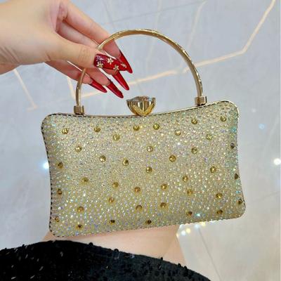 Diamantenbesetzte Strass-Clutch für Damen Elegant und stilvoll Abendtasche Handtasche Modische Umhängetasche