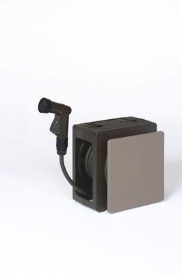 Green Life G-Compact PRM-10 (BRBE) 10m Schlauchaufroller mit leichtem Aufwickeln, handlich, in Braun-Beige