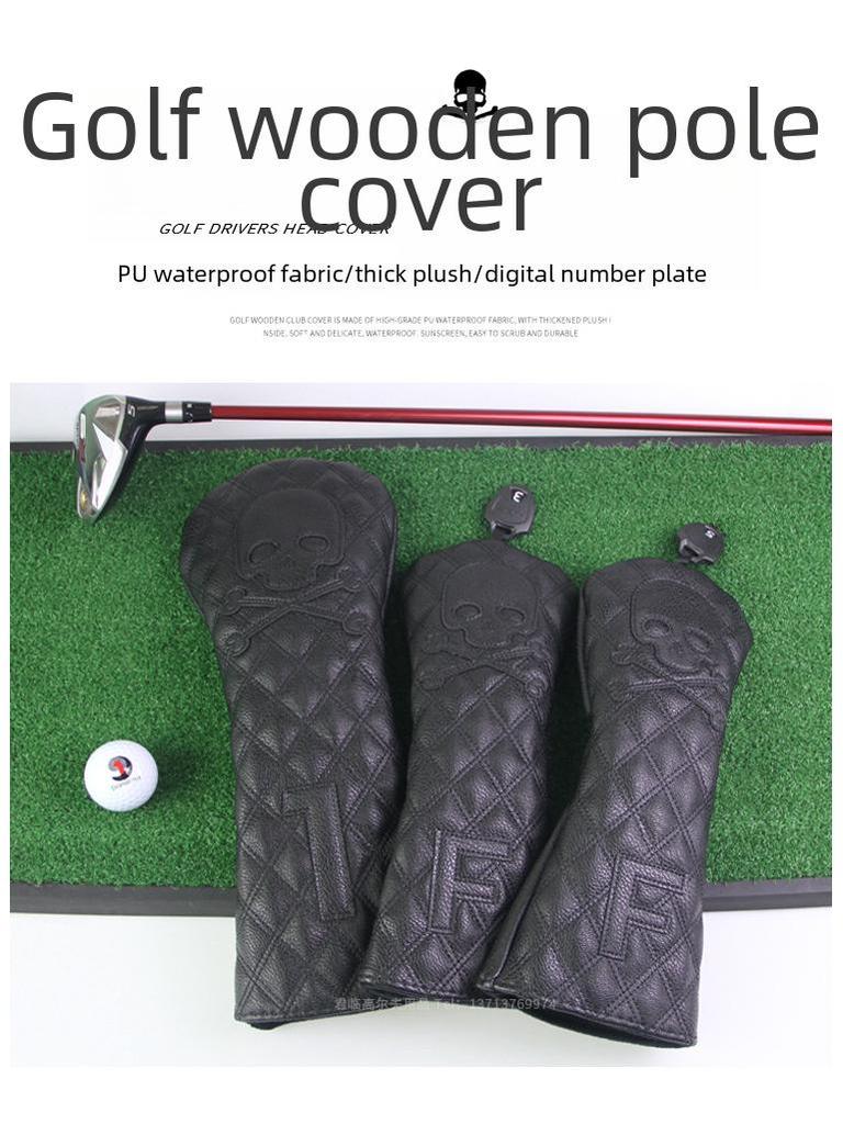 Copertura Impermeabile per Mazza da Golf con Teschio di Diamanti: Protegge i Legni 1/3/5/UT
