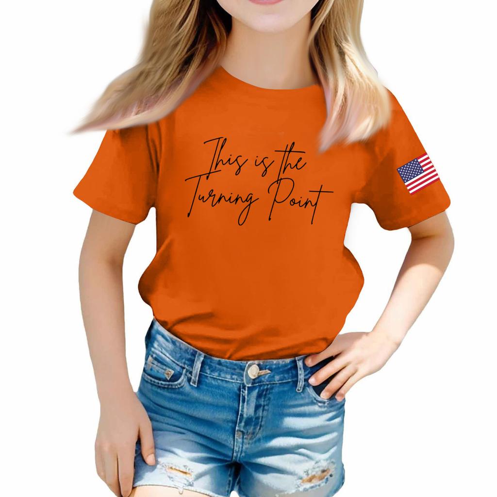 Toddler Girl Boy T-Shirts Kids Top Boys And Girls Printed Short Sleeved T-shirt 1-12Y Summ