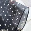 160*30cm Summer Retro Polka Dot Long Silk Scarf – Oversized Oblong Shawl Lightweight Wrap for Women