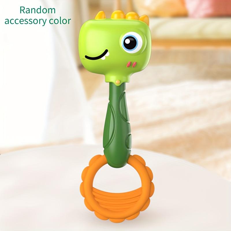 

Baby Hand Chime Toy - Cute Pink Rabbit Green Dinosaur Design, Promotes Children s Motor Skill Development and Sensory Learning зелёный